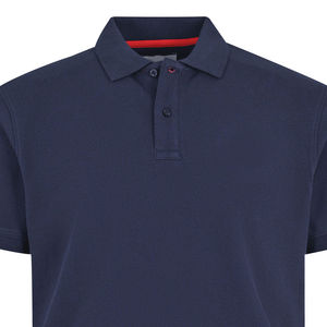 Personnalisable Homme 100% Coton Haut de Gamme pour Polo Bleu Marine Uni Écologique Motif Solide Taille 6XL Tissu Piqué Écologique - Product Image 2