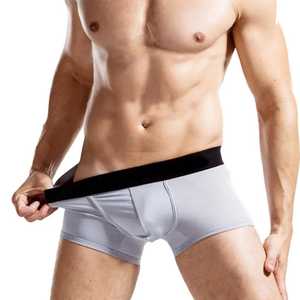 ชุดชั้นในชายกางเกงบ็อกเซอร์สำหรับกีฬาลำลองคลาสสิกเรียบง่ายระบายอากาศนุ่มเป็นมิตรกับผิวทำจากไม้ไผ่ - Product Image 2