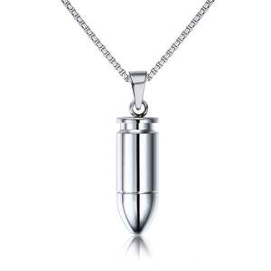 Roman Ouvert Bouteille De Parfum Pendentif En Acier Inoxydable Collier Classique Memorial Colliers Bijoux pour Hommes Femmes pour la Fête De Mariage - Product Image 2