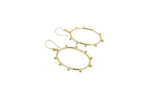 Lightweight Gold-Plated Designer Brass Metal <b>Hoop</b> <b>Earrings</b> 18K Plated Plain Brass Jewellery for Parties Trendy Style - Product Image 2