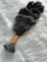Extensions de cheveux naturels indiens Remy bruts Arrow Exim, ondulés, en vrac, tissés à la main, sans produits chimiques, toutes couleurs, en lots