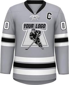 Jersey de hockey para hombre reversible personalizado en blanco al por mayor con bordado cosido personalizar cualquier número y nombre jersey de hockey sobre hielo - Product Image 3