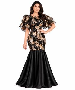 Robe africaine pour femmes, robes à paillettes tendance, vêtements de soirée sexy, vêtements européens et américains, robe de mariée - Product Image 1