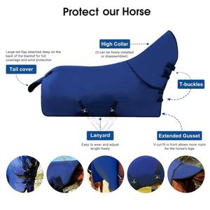 OXYTAG SPORTS OS-HRR-MH-022 Couverture pour cheval résistante aux intempéries, respirante, imperméable, avec boucles sécurisées, design léger et durable - Product Image 3