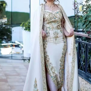 NUEVO DISEÑO ZARI DABKA BORDADO EN DISEÑADOR HERMOSO VESTIDO BADROON CAFTAN PARA FIESTA-WEAR & Wedding @ 2024 - Product Image 1