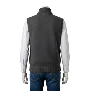 Winter Sleeveless <b>Knit</b> <b>Vest</b> 12 Gauge Polyester Warm Soft Texture Casual Pullover Design for Men <b>Women</b> Fashion Outerwear Layering - Product Image 5
