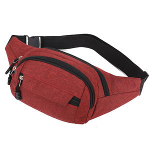 Sac banane en toile de haute qualité unisexe trousse de maquillage personnalisée sacs de taille classiques pour unisexe - Product Image 1