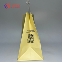 Sacs en papier kraft biodégradables recyclables en gros avec poignée pour emballage de vêtements et artisanat, pelliculage mat, logo personnalisé