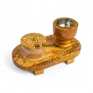 Quemador bakhoor de madera de estilo antiguo perfecto para la decoración del hogar de Oriente Medio tradebyd - Product Image 2