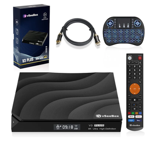 VSeeBox V3 Plus Media Box Bundle avec télécommande à commande vocale, neuf et original - Product Image 2