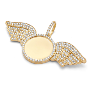 VVS moissanite diamant Hip Hop rappeur glacé lettre pendentifs faits à la main disponibles dans les meilleurs prix avec matériel en or 10K/14K - Product Image 2