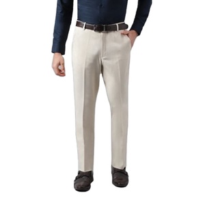 กางเกงขายาวผ้าลูกฟูกเอวสูงเอวสูงแบบทางการกางเกงแฟชั่นแนวธุรกิจลำลองแบบสมาร์ทสำหรับผู้ชายผ้ายืดสำหรับฤดูหนาว - Product Image 2