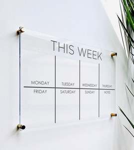 2025อะคริลิคแม่เหล็กใสแผ่นติดผนังสำหรับบ้านสำนักงานหรือห้องเรียน - Product Image 6