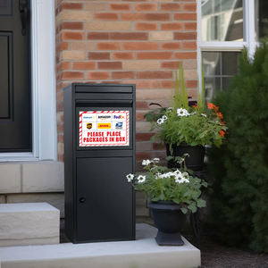 Pegatina de señal de entrega de paquete rojo de alta calidad | Señal de patio | Rectángulo | 10x7 | Resistente a la decoloración - Product Image 4