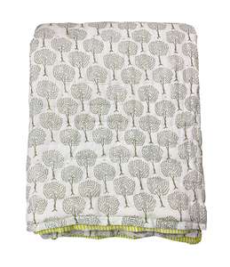 Edredón suave Jaipuri Razai con estampado de bloque de mano 100% algodón tamaño Queen King indio Reversible ecológico hipoalergénico para todas las estaciones - Product Image 2