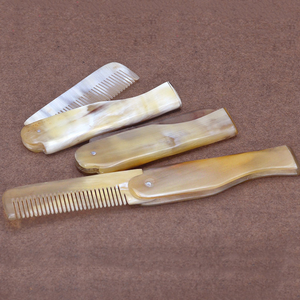 Natural Premium Eco-Friendly Handmade Buffalo Horn <b>Comb</b> with Fine and <b>Wide</b> Teeth for Hair Styling - Product Image 5