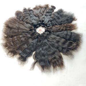 Proveedor sin procesar cutícula alineada Temple Bundle Curly Wave Curl Indian Vietnamese Cabello humano Negro Color natural Mujeres - Product Image 1