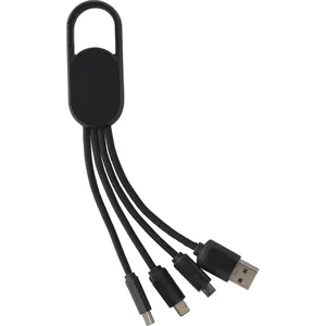 Set di Cavi di Ricarica Personalizzati Idris 4-in-1 per Dispositivi USB, Ideali come Articoli Promozionali - Product Image 3