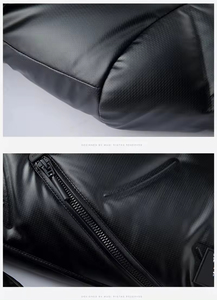 Venta al por mayor nuevo diseño de alta calidad logotipo personalizado de lona de calle con capucha de invierno chaqueta acolchada chaquetas de burbujas para los hombres - Product Image 6