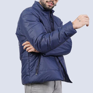 Veste d'hiver respirante en tricot pour homme, parka chaude en gros avec fermeture éclair, manteaux en toile tendance, options grandes tailles - Product Image 4