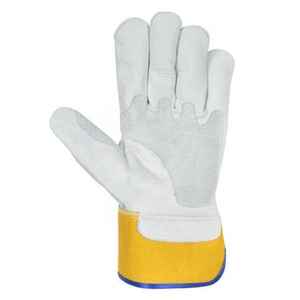 Gants de gréeur en cuir de vachette en gros avec paume renforcée Gants robustes durables pour la sécurité industrielle Usine directe - Product Image 5