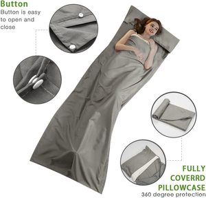 Cozysilk – sac de couchage 100% soie, doublure de Camping voyage maison drap de lit léger hôtel sacs compacts OEM - Product Image 4