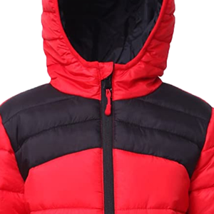 Veste matelassée réversible unisexe pour homme et femme, hiver, résistante à l'eau, coupe-vent, rouge, noir, fermeture éclair, grande taille, tricotée, imperméable - Product Image 5