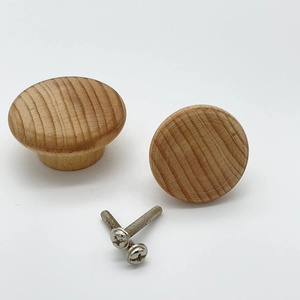 ลูกบิดประตูไม้สักทำมือทันสมัยลูกบิดลิ้นชักตกแต่งสำหรับสำนักงานบ้านร้านอาหารและเฟอร์นิเจอร์คาเฟ่ซื้อออนไลน์ - Product Image 4