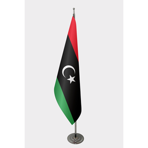 Bandera Oficial Personalizada de Libia para Interiores, de Satén Digital, Nailon, Plástico, Poliéster, Vinilo, Seda, Aluminio, para la Industria Automotriz y de Seguros - Product Image 1