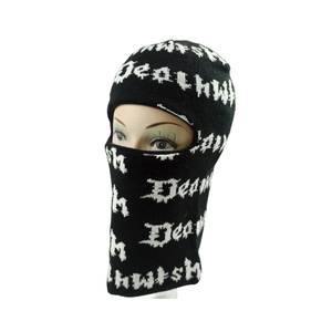Custom Logo Full Face All Over <b>Repeated</b> Jacquard Knitted Balaclava Beanie Custom Your Own logo One Hole Oem Designer Ski Msks - Product Image 5