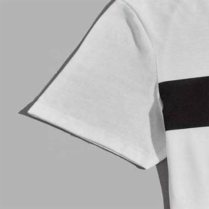 Camiseta con Estampado de Letras en Bloques de Color para Hombre con Pantalones Cortos, Conjuntos Deportivos Cortos de Verano Personalizados al por Mayor para Hombre, Lisos, 100% Algodón Poliéster 2025 - Product Image 3