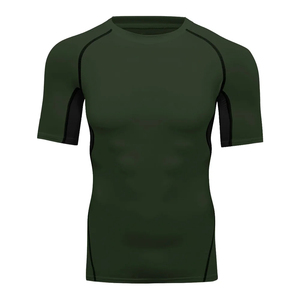 Usine directe personnalisé Gym t-shirt hommes surdimensionné séchage rapide évacuation de l'humidité Polyester haut d'entraînement entraînement Fitness musculation - Product Image 1