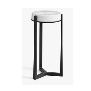 Table d'appoint moderne pour hôtel et restaurant 2024 Table basse ronde dorée design classique pour chambre à coucher pour intérieur et extérieur - Product Image 4