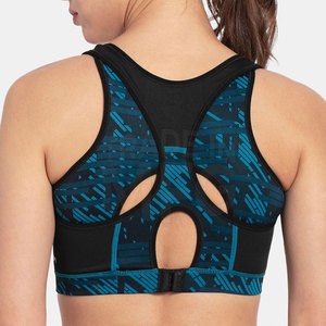 Qualité supérieure sans couture femmes Fitness soutien-gorge Spandex Polyester respirant séchage rapide grande taille avant Logo Position soutien moyen - Product Image 2