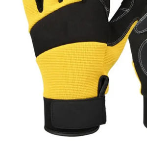 Gants de mécanicien robustes sur mesure à vendre Gants de mécanicien demi-doigts confortables vente en gros - Product Image 5