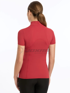 Capa Base ligera de ajuste elástico para mujer, camisa de entrenamiento transpirable que absorbe la humedad para montar a caballo, capas Base para montar - Product Image 2