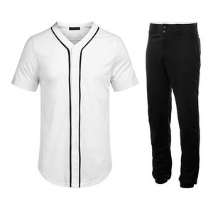 Meilleur prix Ensemble de vêtements de sport de conception professionnelle de haute qualité Maillot de baseball respirant Bon matériel Meilleure technique de broderie - Product Image 1