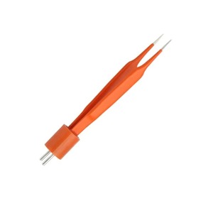 McPherson Straight Bipolar Forceps Orange Manual Surgical <b>Instrument</b> Class I Reusable High Precision - Product Image 2