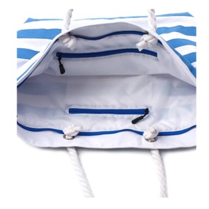 Large Capacity Bohemian Style <b>Canvas</b> Tote <b>Handbag</b> for Ladies Striped Shoulder Bag Embroidery Crossbody Women's Messenger Bag - Product Image 4