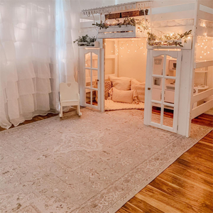 <span class=keywords><strong>Tappeto</strong></span> con zona lavabile <span class=keywords><strong>Vintage</strong></span> <span class=keywords><strong>Beige</strong></span> 8x10 ft per camera da letto e soggiorno ciniglia Dornier grande <span class=keywords><strong>tappeto</strong></span> antiscivolo - Product Image 1