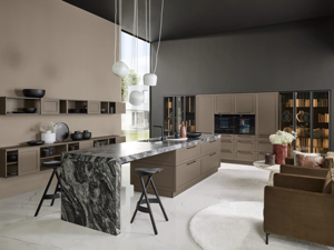 Cuisine moderne sans cadre de style européen, en contreplaqué, sur mesure, fabriquée en usine au Vietnam, armoires de cuisine modulaires RTA, JY Project - Product Image 2