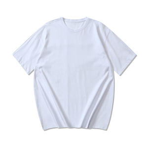 T-shirt Unicolor con logo personalizzato taglia UK 230gsm magliette in cotone da uomo - Product Image 2
