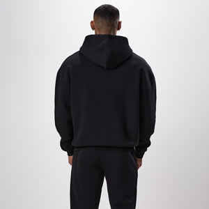 Sweat à capuche et pantalon de survêtement avec logo personnalisé Survêtement d'hiver décontracté pour hommes de grande taille avec fonction de séchage rapide et design brodé - Product Image 3