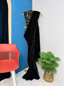 ชุดซิลค์สกรีนเย็บปักพร้อมสารีแต่งลายด้วยผ้าแพรสีส้ม - Product Image 5