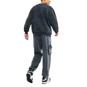 Pantalon de sport pour homme, délavé à l'acide, avec poches latérales, prix bas, style unique, pantalon délavé pour homme en vente en ligne - Product Image 2