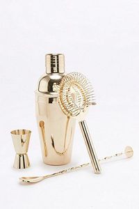 750ML 800ml 500ml Stainless Steel Gold Plated Shaker Set Full <b>bar</b> Tool Set - Product Image 4