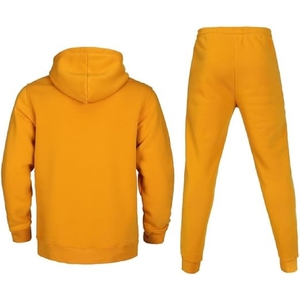 Survêtements d'hiver avec col rond Hommes Unisexe Logo personnalisé 100% coton Sublimation Hoodie Casual Hommes Ensemble de survêtement uni - Product Image 2