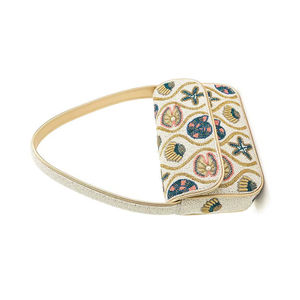 Nuevo lanzamiento, bolso de mano de algodón con cuentas, bolso de mano informal a la moda para mujer, estilo clásico, colores mezclados, serigrafía, listo para fiesta - Product Image 1