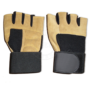 Gants de gymnastique durables pour hommes Poignée en cuir antidérapante pour l'haltérophilie et la musculation - Product Image 3