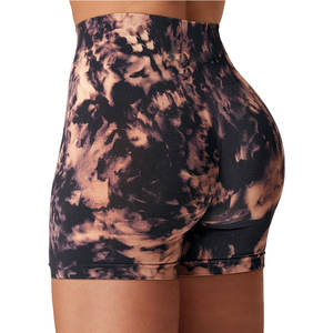 Pantalones cortos de yoga hechos a medida para mujer, pantalones cortos de gimnasio de entrenamiento sin costuras de cintura alta, ropa deportiva para entrenamiento - Product Image 2